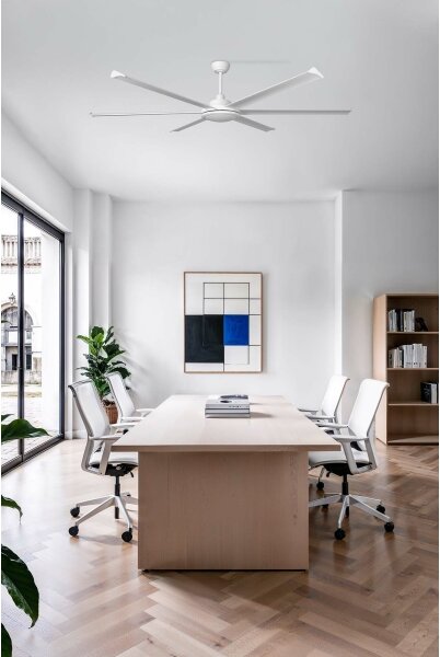 FARO 34202 - Stropní ventilátor ROTTERDAM XL bílá pr. 200 cm + dálkové ovládání