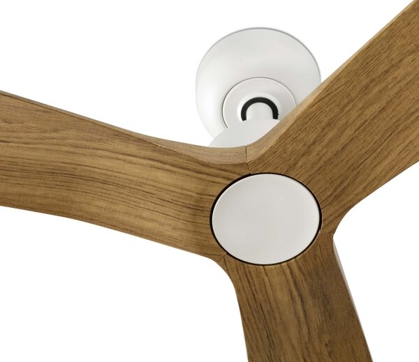 FARO 34361 - Stropní ventilátor OUTWOOD L hnědá/bílá pr. 150 cm IP44 + DO