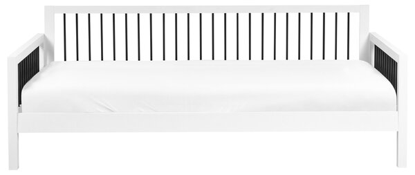 Denní postel Dřevo TRICOT 90 x 200 cm Bílá