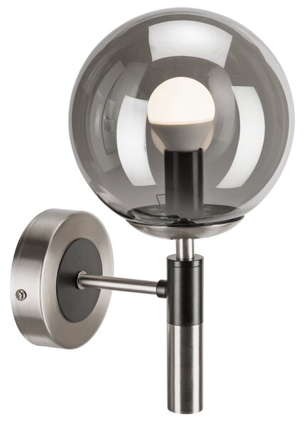 Nástěnné svítidlo ROLLO 1xE14/5W/230V matný chrom/kouřová