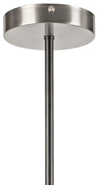 Lustr na tyči LILOU 4xE14/5W/230V matný chrom/kouřová