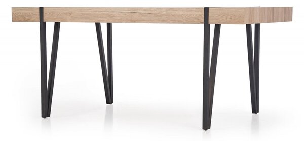 Halmar Jídelní stůl YOHANN 170x90 dub san remo/černý