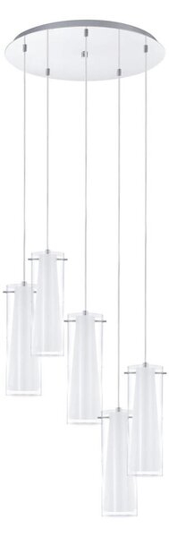 EGLO 93003 - Závěsné svítidlo PINTO 5xE27/60W