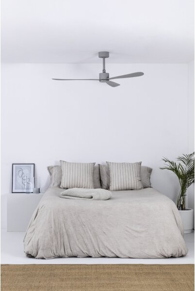 FARO 33762WT - Stropní ventilátor AMELIA L šedá pr. 132 cm WT + dálkové ovládání