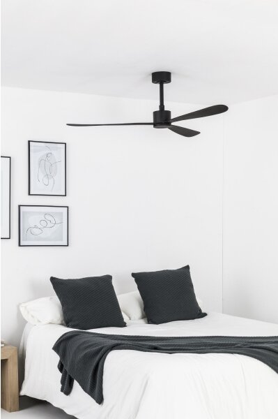 FARO 33761WT - Stropní ventilátor AMELIA L černá pr.132 cm WT + dálkové ovládání