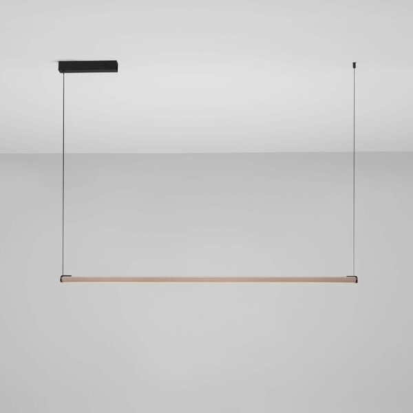 Zlaté kovové závěsné LED světlo Nova Luce Lios 123 cm