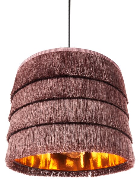 Závěsná lampa SUAPURE Tkanina Růžová