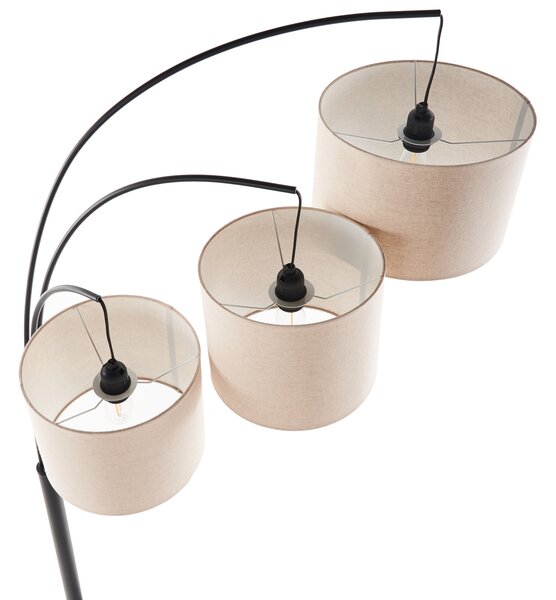 Stojací lampa CARONI Len Béžová