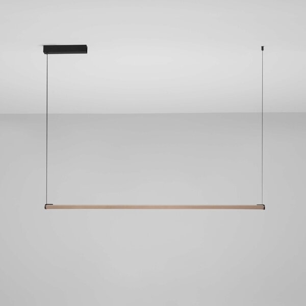Zlaté kovové závěsné LED světlo Nova Luce Lios 123 cm