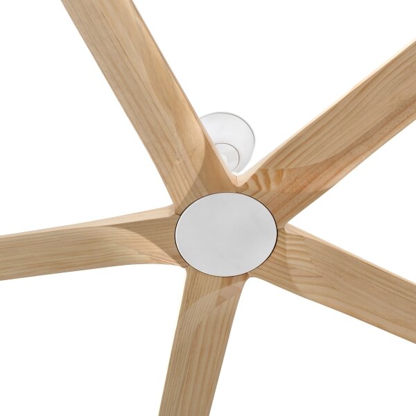FARO 34191WT - Stropní ventilátor BIGWOOD XL borovice/bílá pr. 200 cm WT + DO