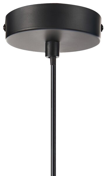 Závěsná lampa SUAPURE Tkanina Černá