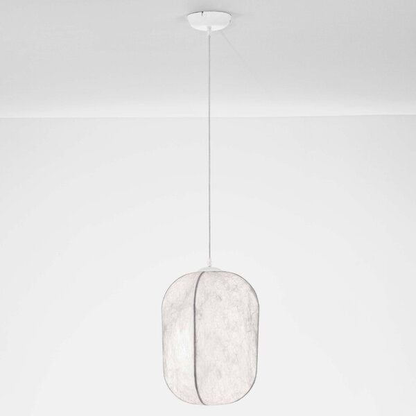 Bílé závěsné světlo Nova Luce Pierida 30 cm