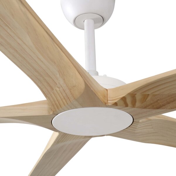 FARO 34191WT - Stropní ventilátor BIGWOOD XL borovice/bílá pr. 200 cm WT + DO