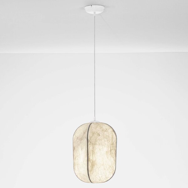 Bílé závěsné světlo Nova Luce Pierida 30 cm