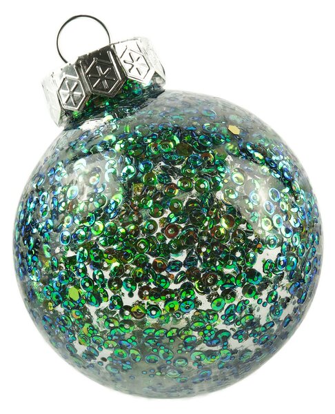 DECOLED Sada ozdob, prům. 7 cm, tmavě zelená