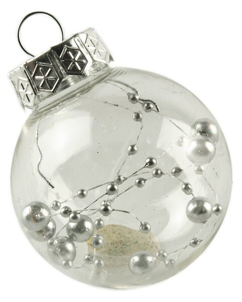 DECOLED Sada ozdob, prům. 6 cm, tyrkysová