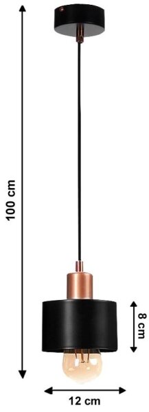 Lustr na lanku BODO 1xE27/60W/230V