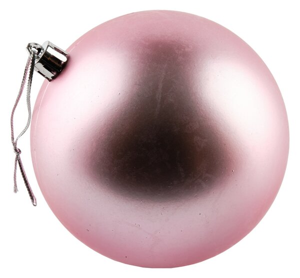 DECOLED Plastové koule, prům. 10 cm, jemně růžová, 6 x matná