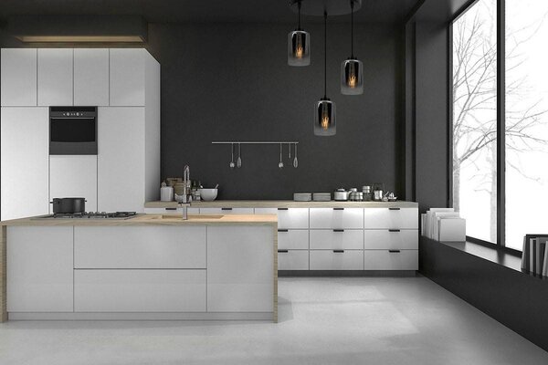 Závěsné svítidlo Hella, 3x skleněné stínítko (mix 3 barev)