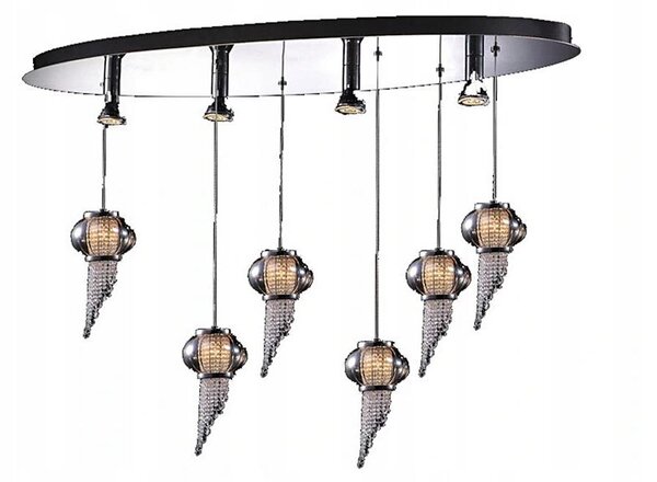 ITALUX MD115824-6PLUS4L - Lustr na lanku CARLO 10xG4/20W/230V