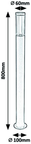Rabalux - Venkovní lampa 1xGU10/7W/230V IP44 80 cm