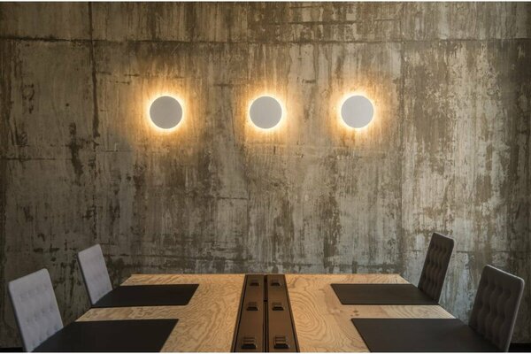 BIG WHITE SLV PLASTRA, nástěnné svítidlo, LED, 3000K, kulaté, bílá sádra, pr. 30 cm 148091