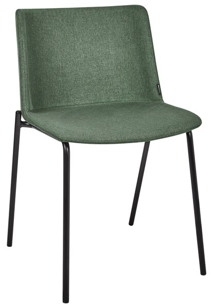 Sada 2 jídelních židlí ESBON Tkanina Tmavě zelená