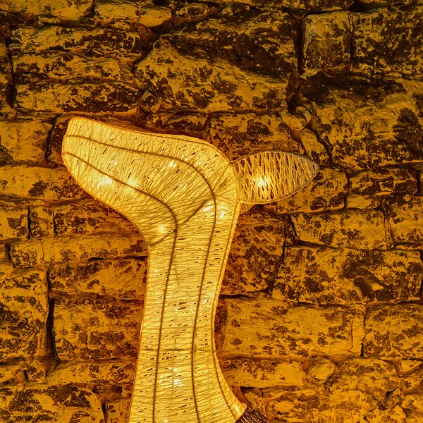 DECOLED 3D LED svítící laň, 150 cm, teple bílá, 140 LED, IP44 venkovní