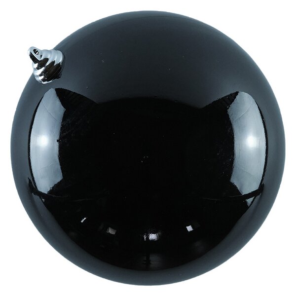 Plastová koule, prům. 20 cm, černá, lesklá