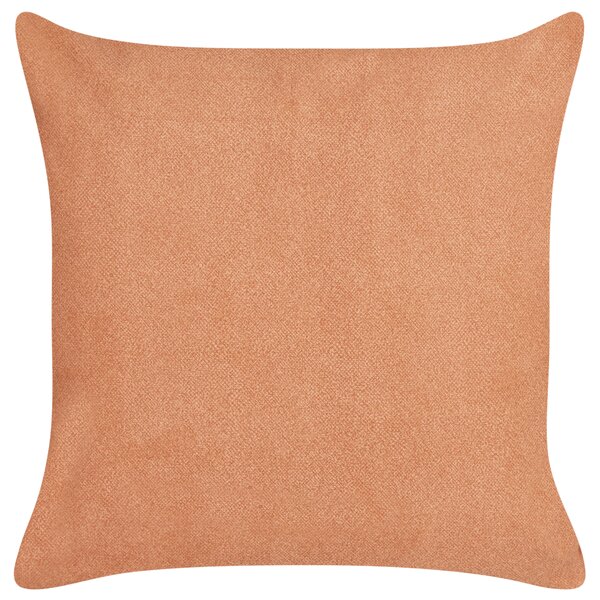 Sada 2 dekorativních polštářů MARIGOLD 45 x 45 cm Oranžová Bez vzoru