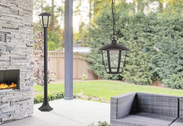 Rabalux Černé závěsné LED svítidlo Sorrento 8W IP44 8128
