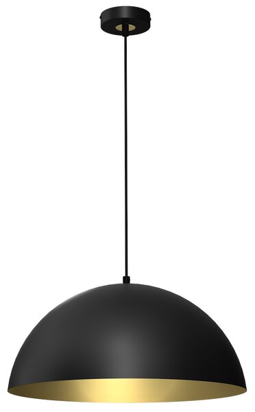 Závěsné svítidlo Beta, 1x zlaté/černé kovové stínítko, (fi 45cm), b