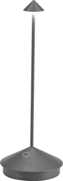 Stolní lampa Pina Pro s nastavením teploty barvy světla tmavě šedá