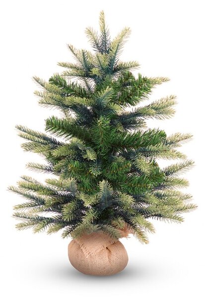 Adal Umělý vánoční stromek 60 cm, smrček Penny s 2D a 3D jehličím v jutovém obalu