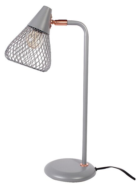 RABALUX Stolní industruální lampa FANNY, 1xE14, 25W, šedá 003182