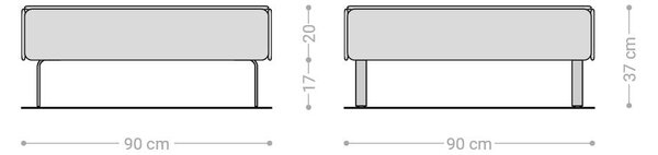 DELIFE Konferenční stolek Shavani 90x90 cm akácie přírodní 2 dvířka podnož ve tvaru L nerezová ocel stříbrná
