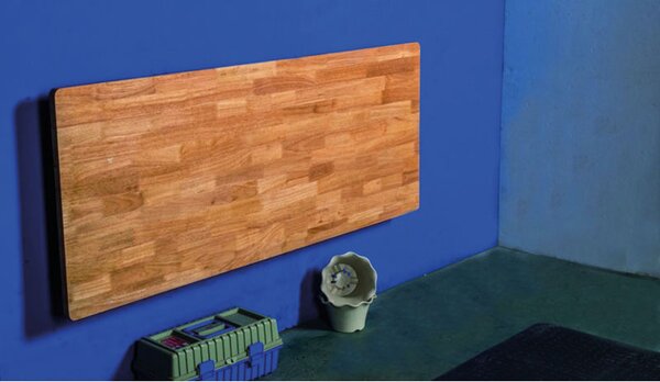 Sklápěcí stůl na zeď, buková spárovka, 1200 x 580 mm