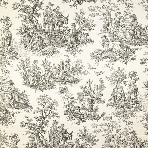 Ervi Bavlněný závěs - Toile de Jouy