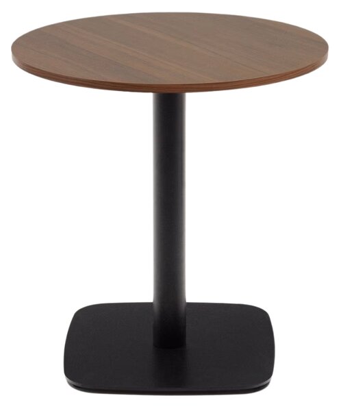 Ořechový bistro stolek Kave Home Dina 70 cm