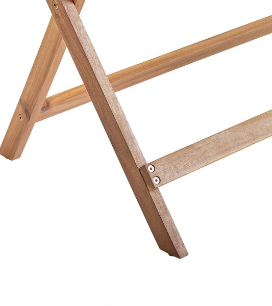 Zahradní jídelní stůl PROSSEDI 120 cm 60 cm Akáciové dřevo Hnědá