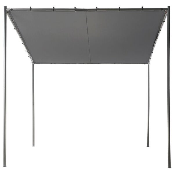 Zahradní pavilon VIMINO Kov 282 cm 294 cm Tmavě šedá