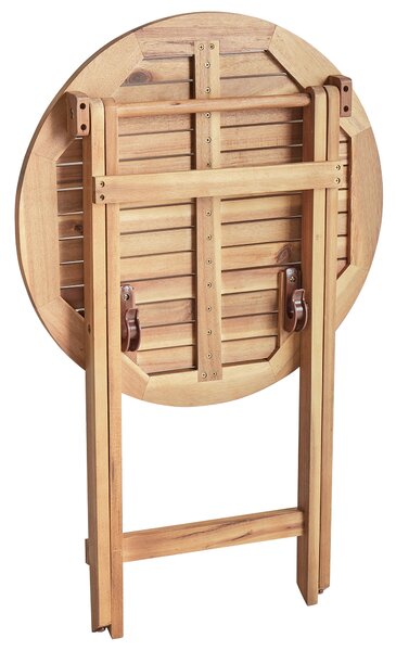 Bistro stolek PROSSEDI 60 cm 60 cm Akáciové dřevo Hnědá