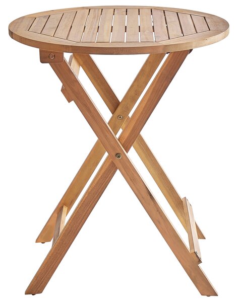 Bistro stolek PROSSEDI 60 cm 60 cm Akáciové dřevo Hnědá