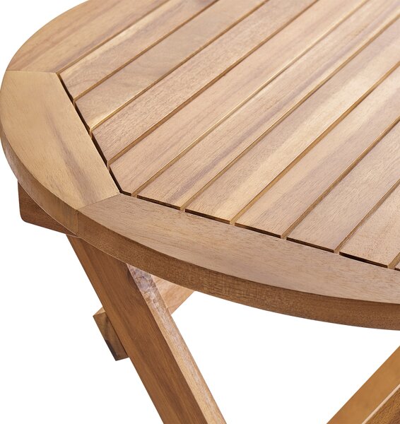 Bistro stolek PROSSEDI 60 cm 60 cm Akáciové dřevo Hnědá