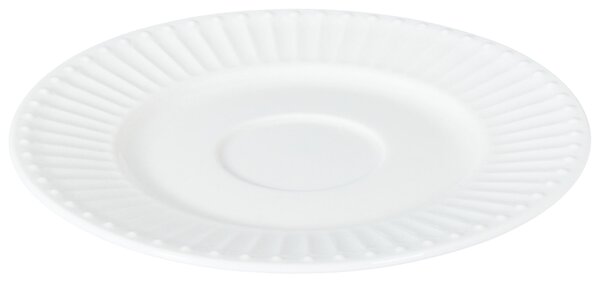 Sada 4 šálků s podšálky COWSLIP Porcelán Bílá
