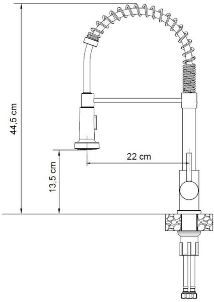 Quadron Salma New kuchyňská baterie stojící ušlechtilá ocel 52137BS