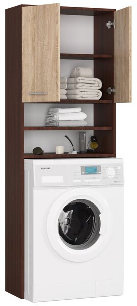 Ak furniture Koupelnová skříňka nad pračku Fin venge/sonoma