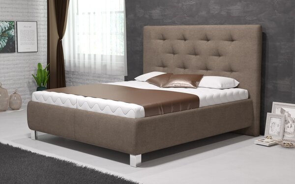 Manželská postel Mia 140x200 s úložným prostorem, matrace Hard Barva látky na korpus: As. 6