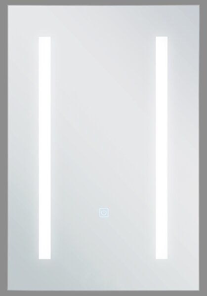 Nástěnná zrcadlová skříňka do koupelny LED CAMERON 40 cm 60 cm Bílá