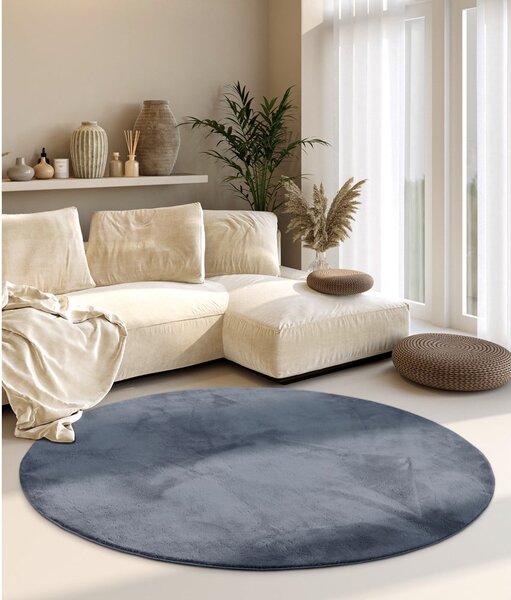 Antracitový kulatý koberec ø 160 cm Leon – Villeroy&Boch